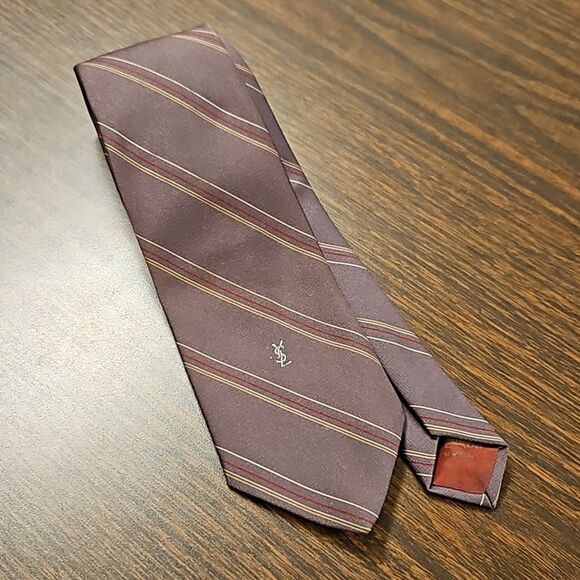 Vintage Yves Saint Laurent striped tie - Picture 1 of 6